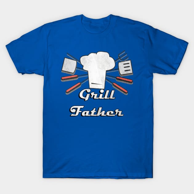 Grill Father Funny BBQ Dad Joke, Graphic Design Barbeque Chef Father's Day T-Shirt by tamdevo1